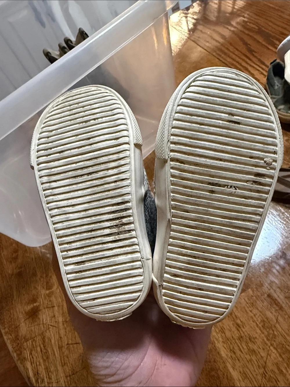Kids Gray Velcro Sneakers